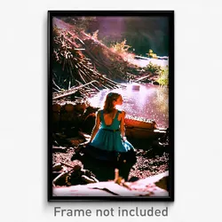 Pixel Art Poster - Natural Dump (8 Bit Psychedelic Trippy Video Game Print)