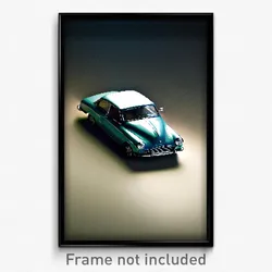 Pixel Art Poster - Unimaginable Car (8 Bit Psychedelic Trippy Video Game Print)