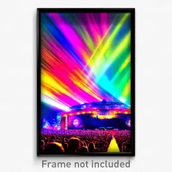 Pixel Art Poster - Colorful Movie Festival (8 Bit Psychedelic Video Game Print)