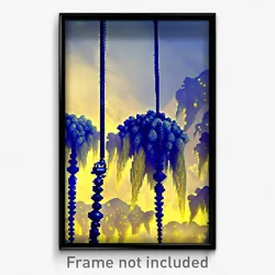Pixel Art Poster - Bumpy Gallows (8 Bit Psychedelic Trippy Video Game Print)
