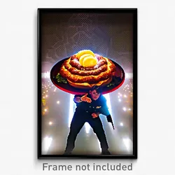 Pixel Art Poster - Voluminous Tostada (8 Bit Psychedelic Video Game Print)