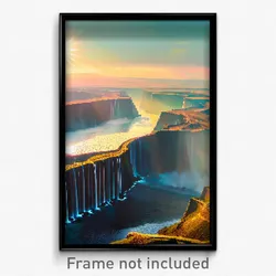 Pixel Art Poster - Voluminous Delta (8 Bit Psychedelic Trippy Video Game Print)