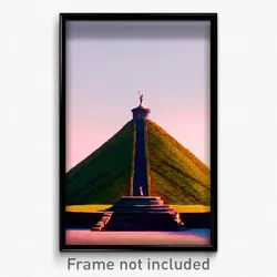 Pixel Art Poster - Classic Mound (8 Bit Psychedelic Trippy Video Game Print)
