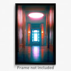 Pixel Art Poster - Flat Vestibule (8 Bit Psychedelic Trippy Video Game Print)