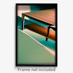 Pixel Art Poster - Warped Table (8 Bit Psychedelic Trippy Video Game Print)