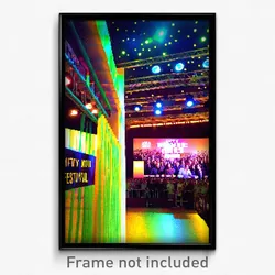 Pixel Art Poster - Nifty Movie Festival (8 Bit Psychedelic Video Game Print)