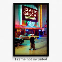 Pixel Art Poster - Classic Gulch (8 Bit Psychedelic Trippy Video Game Print)