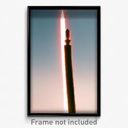 Pixel Art Poster - Unwelcoming Arrowslit (8 Bit Psychedelic Video Game Print)