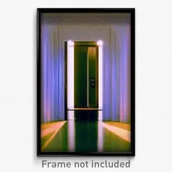 Pixel Art Poster - Simple Entrance (8 Bit Psychedelic Trippy Video Game Print)