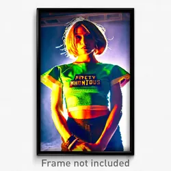Pixel Art Poster - Monstrous Crop (8 Bit Psychedelic Trippy Video Game Print)