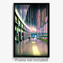 Pixel Art Poster - Humongous Hospital (8 Bit Psychedelic Video Game Print)