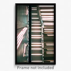 Pixel Art Poster - Curvy Aisle (8 Bit Psychedelic Trippy Weird Video Game Print)