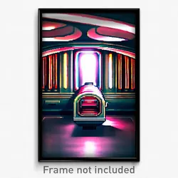 Pixel Art Poster - Lavish Tube (8 Bit Psychedelic Trippy Weird Video Game Print)