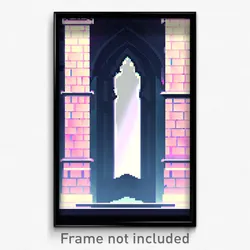 Pixel Art Poster - Wicked Chantry (8 Bit Psychedelic Trippy Video Game Print)