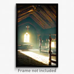 Pixel Art Poster - Meek Monastery (8 Bit Psychedelic Trippy Video Game Print)