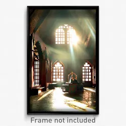 Pixel Art Poster - Stylish Nunnery (8 Bit Psychedelic Trippy Video Game Print)