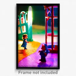 Pixel Art Poster - Plastic Folly (8 Bit Psychedelic Trippy Video Game Print)