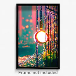 Pixel Art Poster - Enchanted Wire (8 Bit Psychedelic Trippy Video Game Print)