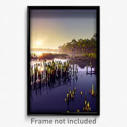 Pixel Art Poster - Impeccable Marsh (8 Bit Psychedelic Trippy Video Game Print)
