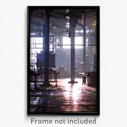 Pixel Art Poster - Unknown Factory (8 Bit Psychedelic Trippy Video Game Print)