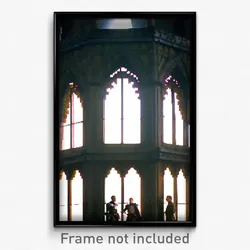Pixel Art Poster - Unsightly Portcullis (8 Bit Psychedelic Video Game Print)