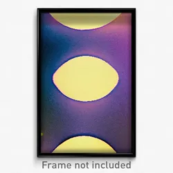 Pixel Art Poster - Violet Nation (8 Bit Psychedelic Trippy Video Game Print)
