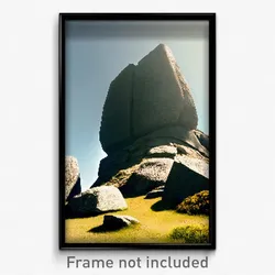 Pixel Art Poster - Humble Megalith (8 Bit Psychedelic Trippy Video Game Print)