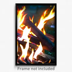 Pixel Art Poster - Normal Fire (8 Bit Psychedelic Trippy Weird Video Game Print)