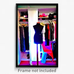 Pixel Art Poster - Zany Closet (8 Bit Psychedelic Trippy Weird Video Game Print)