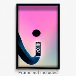 Pixel Art Poster - Remote Black Hole (8 Bit Psychedelic Trippy Video Game Print)