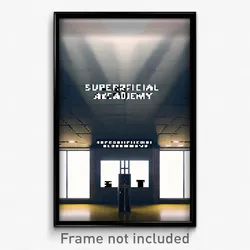 Pixel Art Poster - Superficial Academy (8 Bit Psychedelic Video Game Print)
