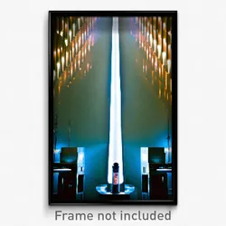 Pixel Art Poster - Monumental Tube (8 Bit Psychedelic Trippy Video Game Print)