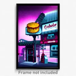 Pixel Art Poster - Glossy Cobbler (8 Bit Psychedelic Trippy Video Game Print)