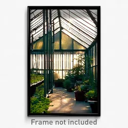Pixel Art Poster - Unsightly Greenhouse (8 Bit Psychedelic Video Game Print)