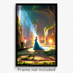 Pixel Art Poster - Enchanted Lancet (8 Bit Psychedelic Trippy Video Game Print)