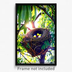 Pixel Art Poster - Gorgeous Nest (8 Bit Psychedelic Trippy Video Game Print)