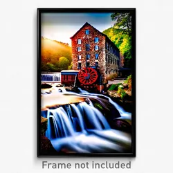 Pixel Art Poster - Gregarious Mill (8 Bit Psychedelic Trippy Video Game Print)