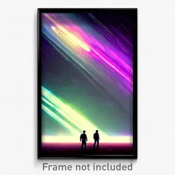 Pixel Art Poster - Neglected Hyperspace (8 Bit Psychedelic Video Game Print)