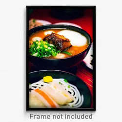 Pixel Art Poster - Calm Ramen (8 Bit Psychedelic Trippy Weird Video Game Print)