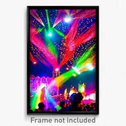 Pixel Art Poster - Stimulating Festival (8 Bit Psychedelic Video Game Print)
