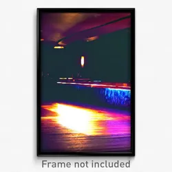 Pixel Art Poster - Shadowy Bar (8 Bit Psychedelic Trippy Weird Video Game Print)