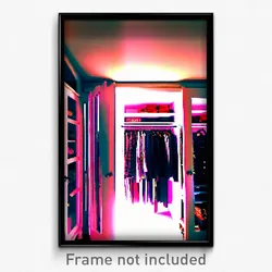 Pixel Art Poster - Authentic Closet (8 Bit Psychedelic Trippy Video Game Print)