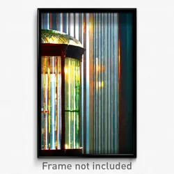 Pixel Art Poster - Glass Pallisade (8 Bit Psychedelic Trippy Video Game Print)