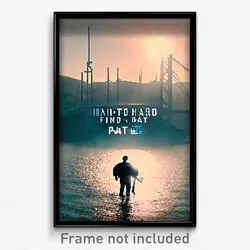 Pixel Art Poster - Hard To Find Bay (8 Bit Psychedelic Trippy Video Game Print)