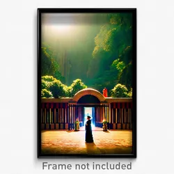 Pixel Art Poster - Bountiful State (8 Bit Psychedelic Trippy Video Game Print)