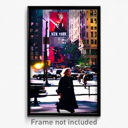 Pixel Art Poster - Spotted New York (8 Bit Psychedelic Trippy Video Game Print)