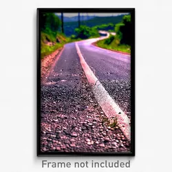 Pixel Art Poster - Old Road (8 Bit Psychedelic Trippy Weird Video Game Print)