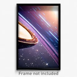 Pixel Art Poster - Elegant Hyperspace (8 Bit Psychedelic Video Game Print)
