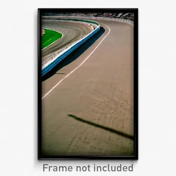 Pixel Art Poster - Striking Racetrack (8 Bit Psychedelic Video Game Print)