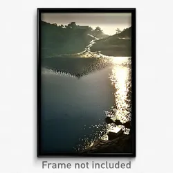 Pixel Art Poster - Damaged Reservoir (8 Bit Psychedelic Trippy Video Game Print)